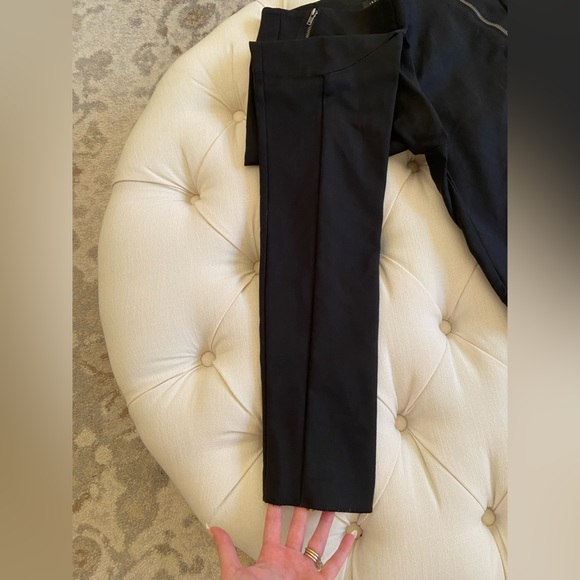 THEORY Black Dress Pants with Zippers Sz 4 - Picture 7 of 8